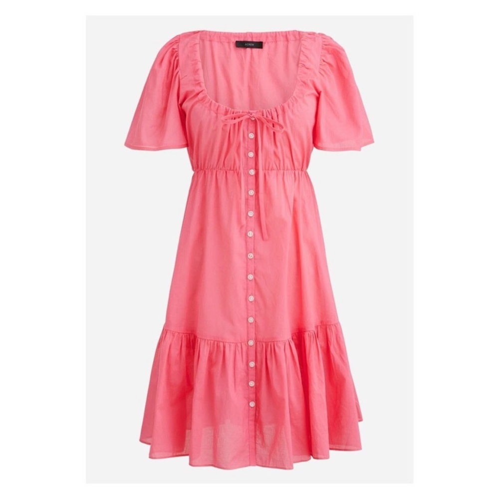 New! J. Crew Cotton Voile Button Down Tiered Beach Dress Size XS
